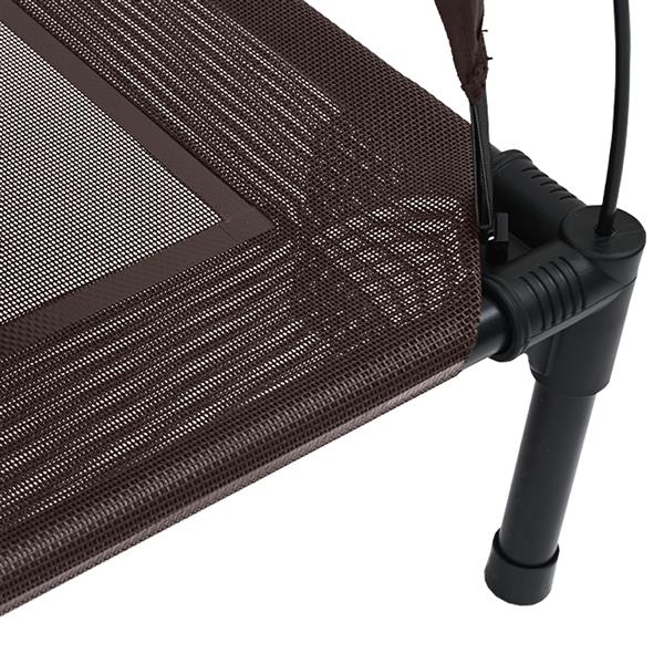 Grote foto vidaxl hondenbed bruin xl staal dieren en toebehoren toebehoren