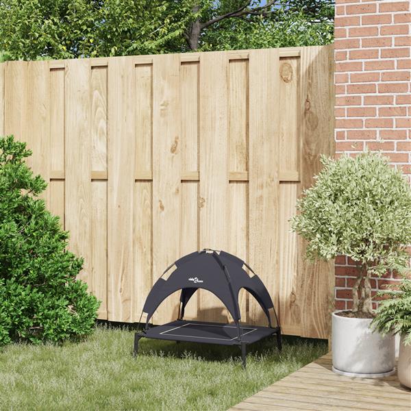 Grote foto vidaxl hondenbed zwart s staal dieren en toebehoren toebehoren