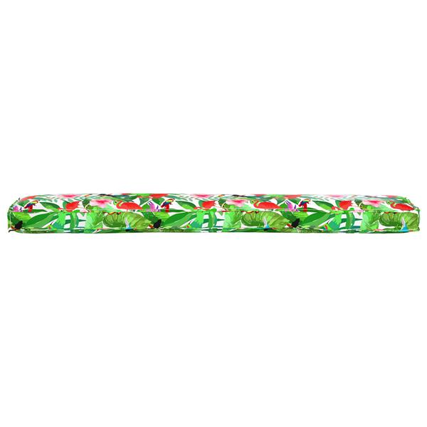 Grote foto vidaxl pallet kussen set bloemen 2 pcs tropisch jungle 200 x 40 x 8 cm huis en inrichting woningdecoratie