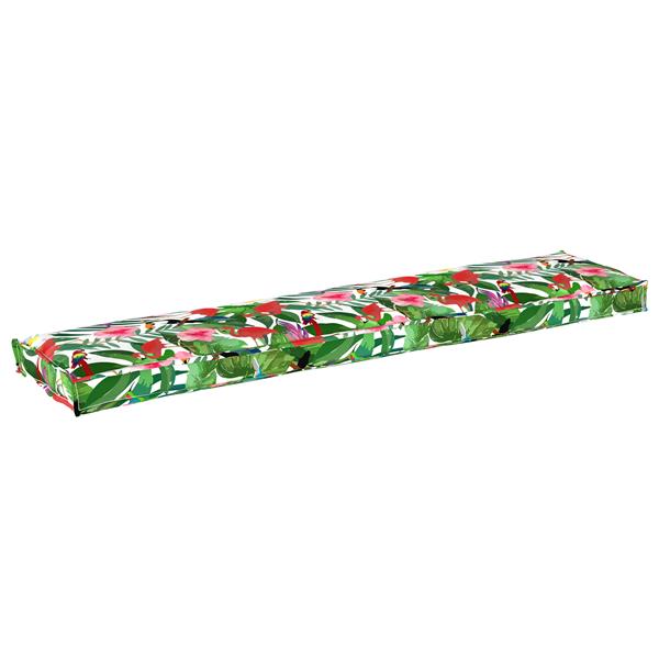 Grote foto vidaxl pallet kussen set bloemen 2 pcs tropisch jungle 180 x 40 x 8 cm huis en inrichting woningdecoratie
