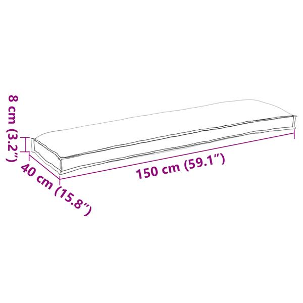 Grote foto vidaxl pallet kussen set 2 pcs beige 150 x 40 x 8 cm oxford stof huis en inrichting woningdecoratie