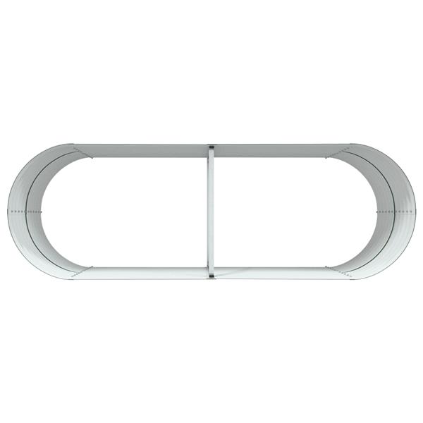 Grote foto vidaxl verhoogde plantenbak groen 240 x 80 x 81 cm staal tuin en terras overige tuin en terras