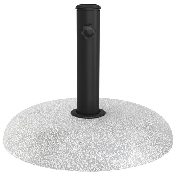 Grote foto vidaxl parasolvoet lichtgrijs grijs 45 x 45 x 40 cm beton en metaal tuin en terras overige tuin en terras