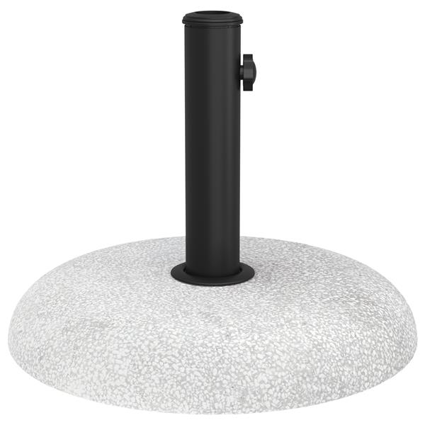 Grote foto vidaxl parasolvoet lichtgrijs grijs 45 x 45 x 40 cm beton en metaal tuin en terras overige tuin en terras