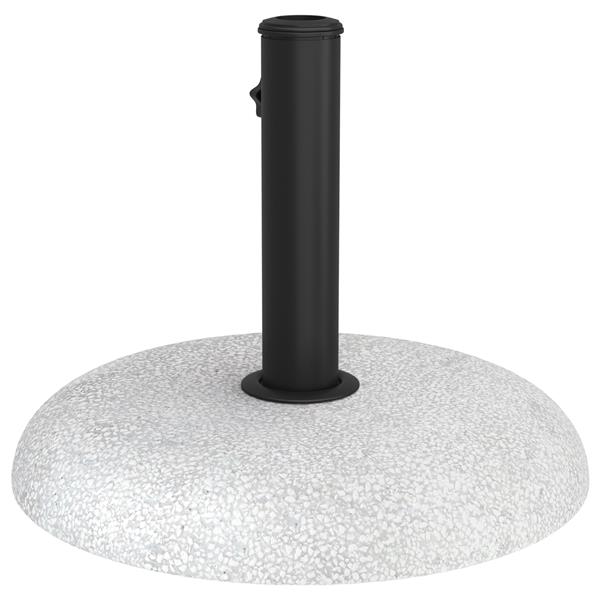 Grote foto vidaxl parasolvoet lichtgrijs grijs 45 x 45 x 40 cm beton en metaal tuin en terras overige tuin en terras