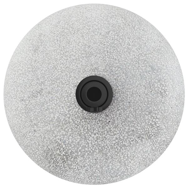Grote foto vidaxl parasolvoet lichtgrijs grijs 45 x 45 x 40 cm beton en metaal tuin en terras overige tuin en terras