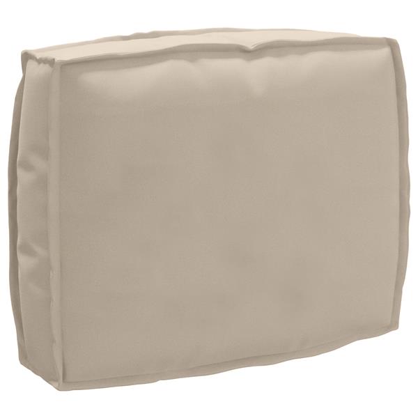 Grote foto vidaxl palletkussen voor rugleuning taupe 50 x 40 x 12 cm oxford stof huis en inrichting woningdecoratie