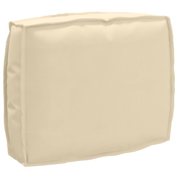 Grote foto vidaxl palletkussen voor rugleuning beige 50 x 40 x 12 cm oxford stof huis en inrichting woningdecoratie