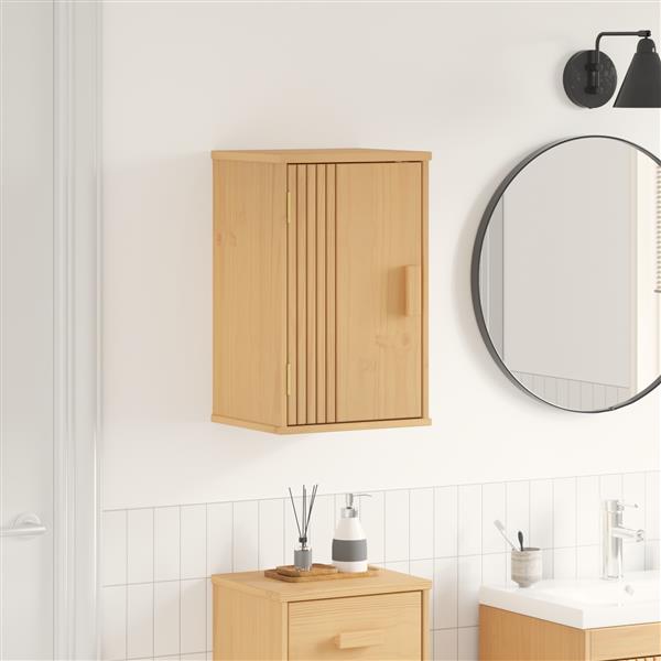 Grote foto vidaxl badkamer kast olden bruin 35 x 30 x 55 cm massief grenenhout huis en inrichting complete badkamers