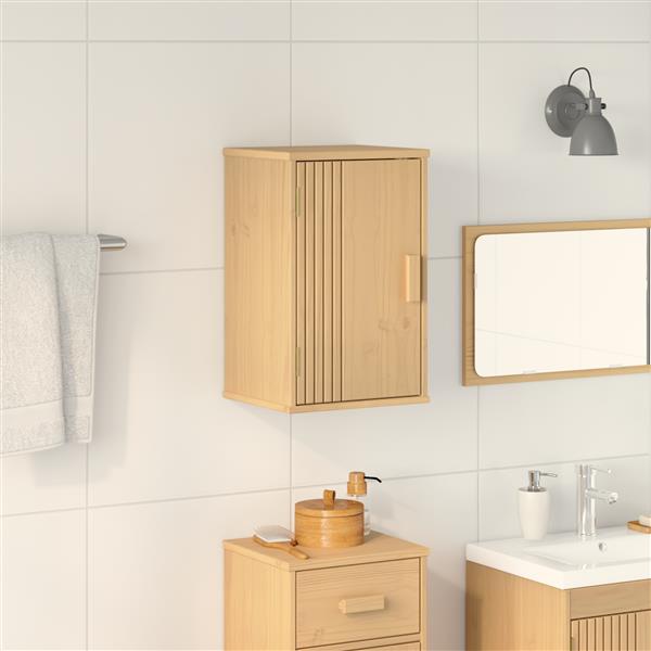 Grote foto vidaxl badkamer kast olden bruin 35 x 30 x 55 cm massief grenenhout huis en inrichting complete badkamers