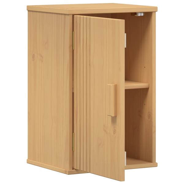 Grote foto vidaxl badkamer kast olden bruin 35 x 30 x 55 cm massief grenenhout huis en inrichting complete badkamers