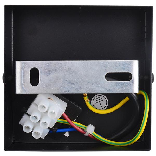 Grote foto vidaxl plafondspot zwart 13 x 13 x 26 cm glas en metaal huis en inrichting overige