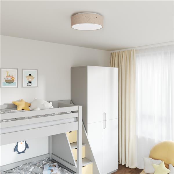 Grote foto vidaxl plafonni re taupe 38 x 13.5 cm stof huis en inrichting overige