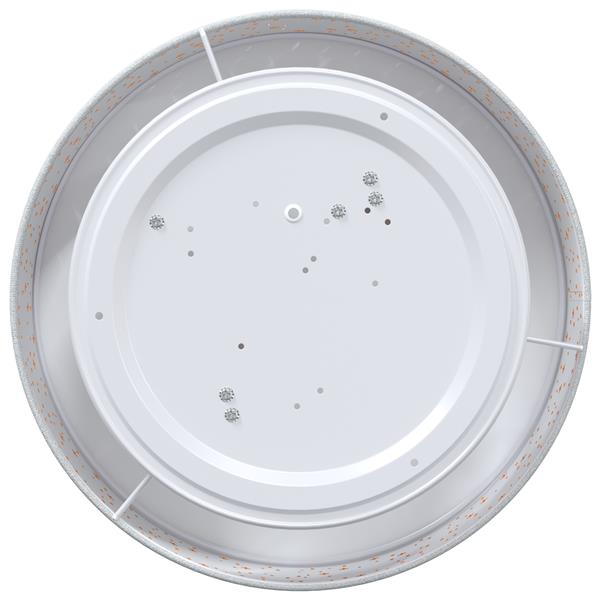 Grote foto vidaxl plafonni re grijs 38 x 13.5 cm stof huis en inrichting overige