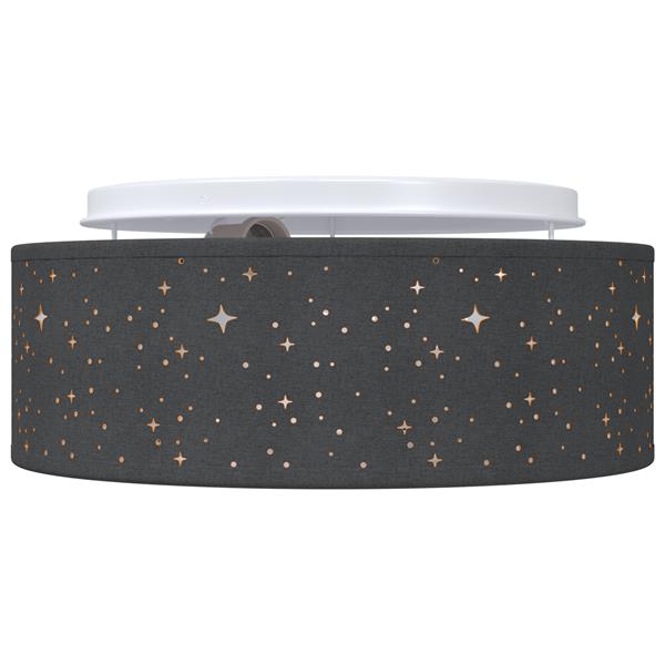 Grote foto vidaxl plafonni re zwart 30 x 13.5 cm stof huis en inrichting overige