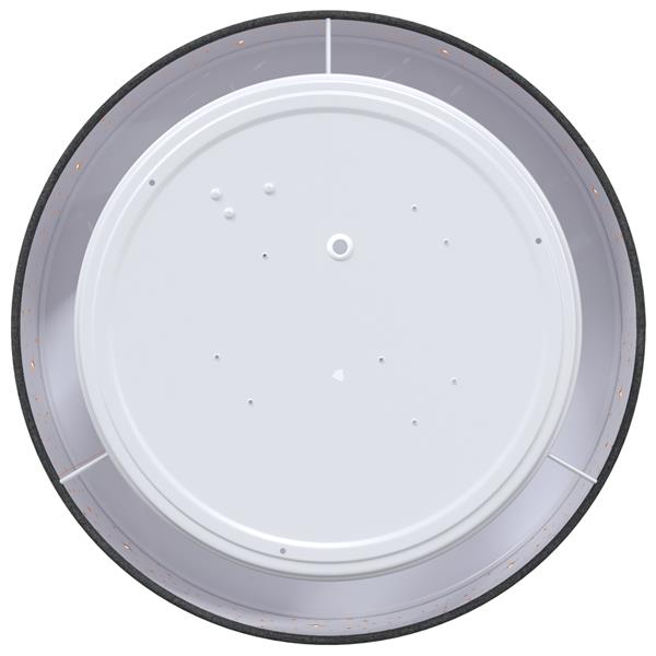 Grote foto vidaxl plafonni re zwart 30 x 13.5 cm stof huis en inrichting overige