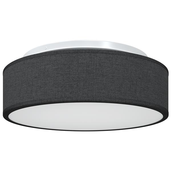 Grote foto vidaxl plafonni re zwart 38 x 13.5 cm stof huis en inrichting overige