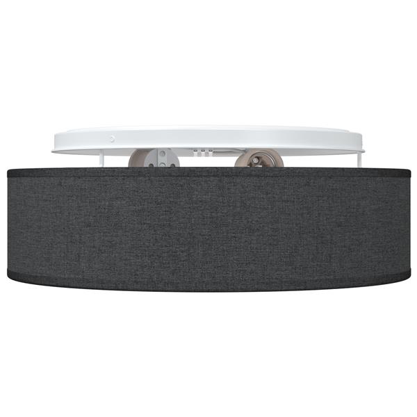 Grote foto vidaxl plafonni re zwart 38 x 13.5 cm stof huis en inrichting overige