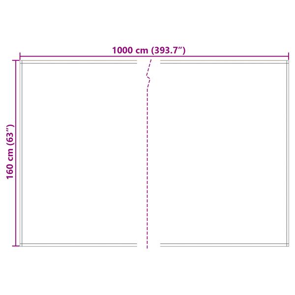 Grote foto vidaxl vervangingsdoek voor zonnescherm oranje en zwart 10 x 1.6 m tuin en terras overige tuin en terras