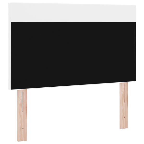 Grote foto vidaxl hoofdbord met led striplichten wandgemonteerd wit 100 cm pvc antiek en kunst stoelen en banken