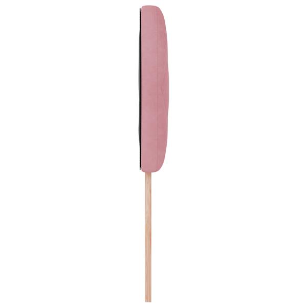 Grote foto vidaxl hoofdbord wandgemonteerd geometrisch roze 100 cm fluweel antiek en kunst stoelen en banken