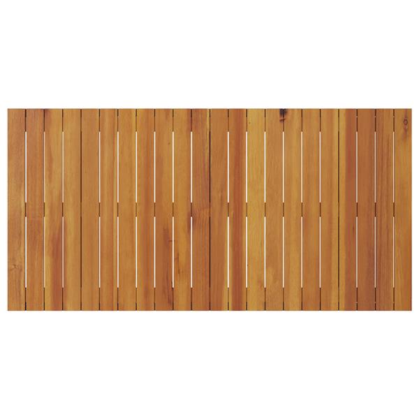 Grote foto vidaxl eettafel bruin 110 x 55 x 62 cm massief acaciahout tuin en terras tuinmeubelen