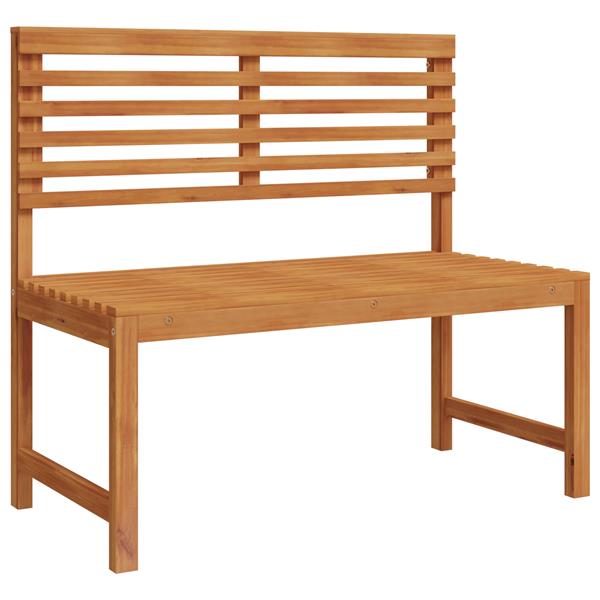 Grote foto vidaxl tuinbank bruin 100 x 50 x 91cm massief acaciahout tuin en terras tuinmeubelen