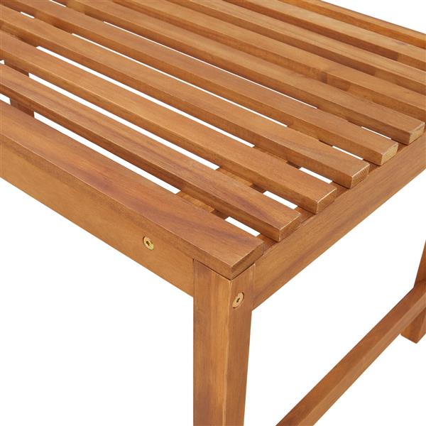 Grote foto vidaxl tuinbank bruin 100 x 50 x 91cm massief acaciahout tuin en terras tuinmeubelen