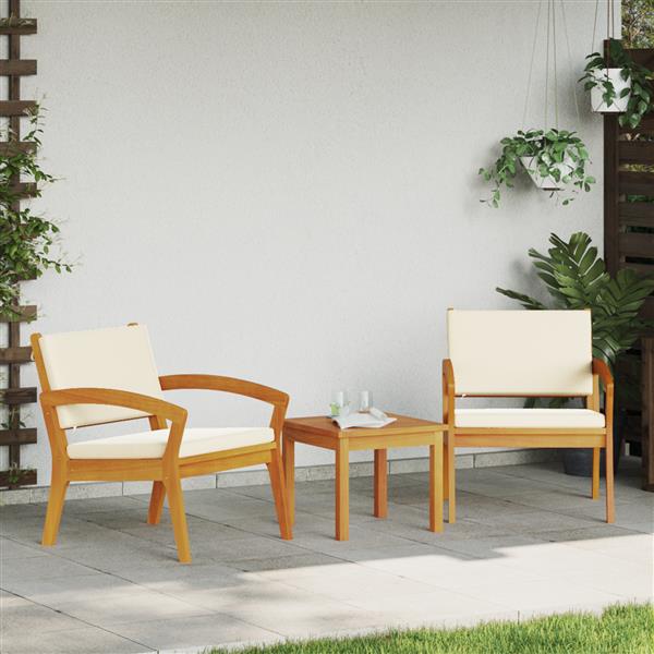Grote foto vidaxl tuinstoel 2 pcs bruin massief acaciahout tuin en terras tuinmeubelen