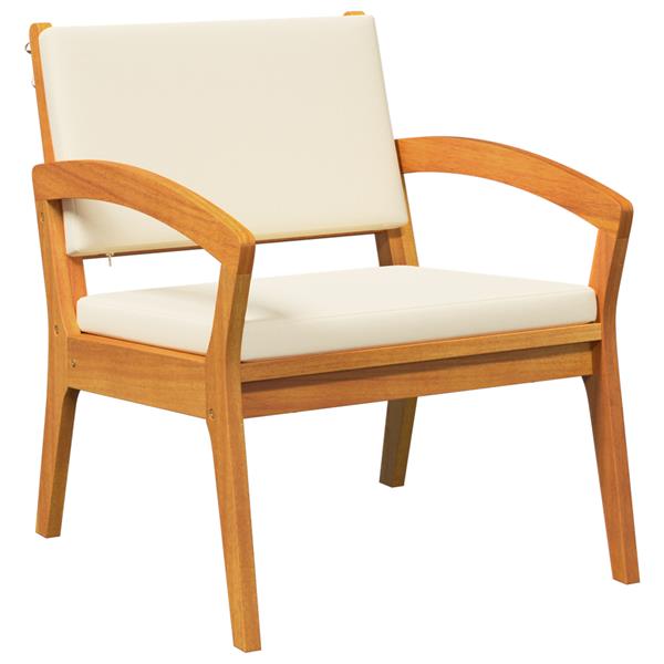 Grote foto vidaxl tuinstoel 2 pcs bruin massief acaciahout tuin en terras tuinmeubelen