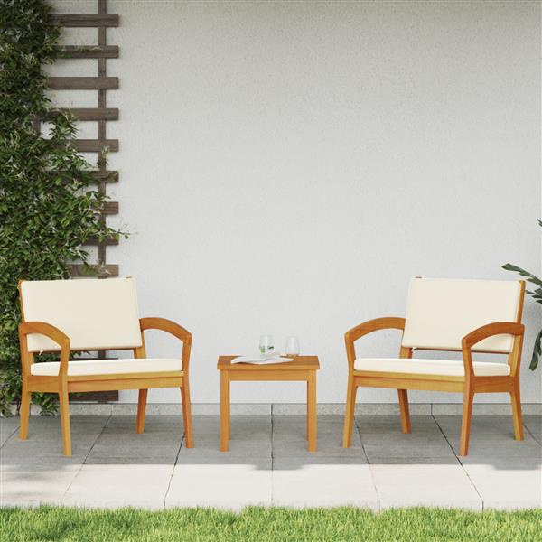 Grote foto vidaxl tuinstoel 2 pcs bruin massief acaciahout tuin en terras tuinmeubelen