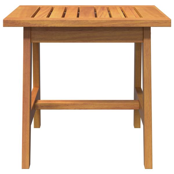 Grote foto vidaxl bijzettafel bruin massief acaciahout tuin en terras tuinmeubelen