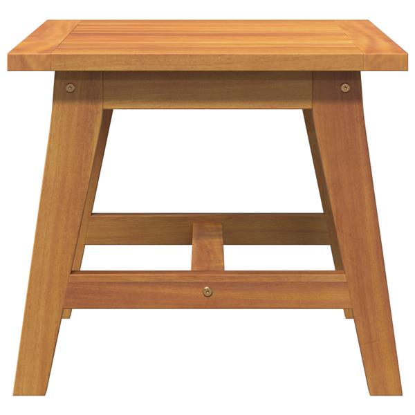 Grote foto vidaxl bijzettafel bruin massief acaciahout tuin en terras tuinmeubelen