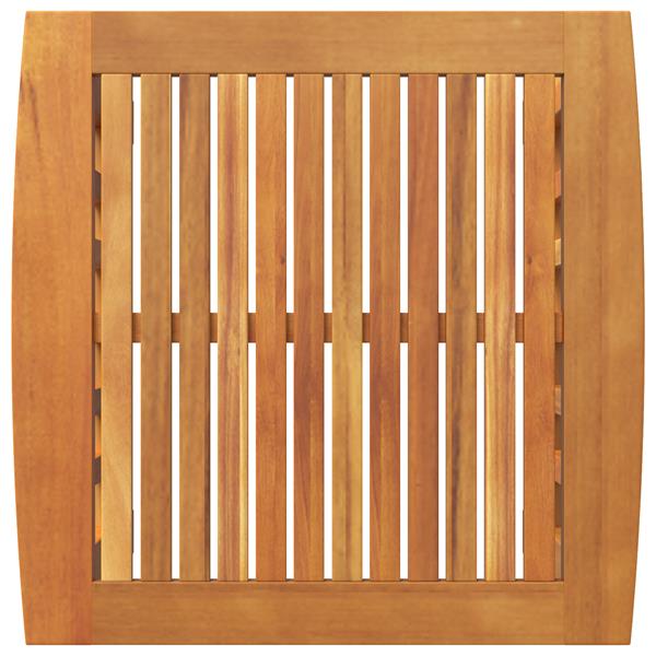 Grote foto vidaxl bijzettafel bruin massief acaciahout tuin en terras tuinmeubelen