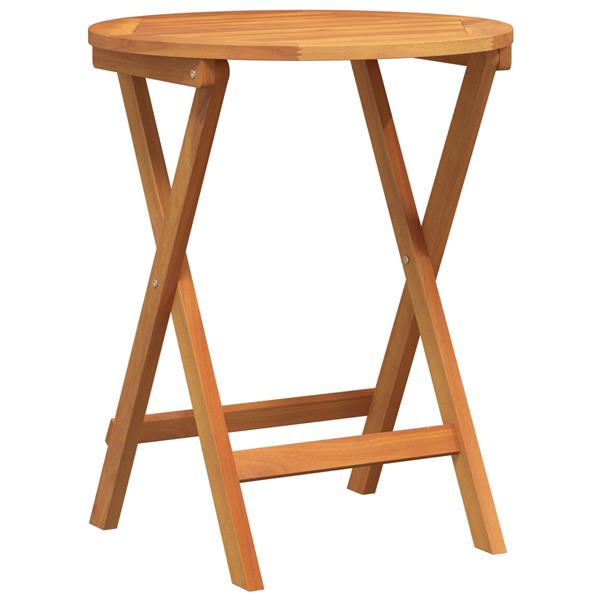 Grote foto vidaxl vouw tuin tafel naturel 60 x 60 x 72 cm massief acaciahout tuin en terras tuinmeubelen