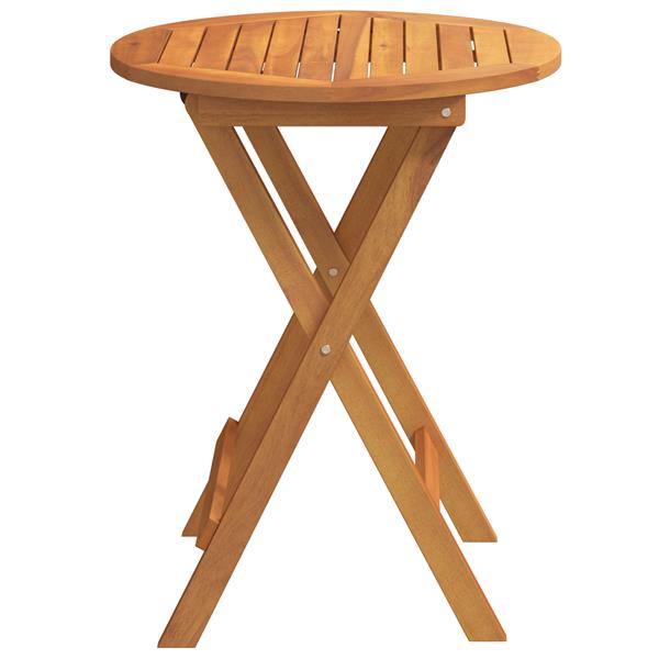 Grote foto vidaxl vouw tuin tafel naturel 60 x 60 x 72 cm massief acaciahout tuin en terras tuinmeubelen
