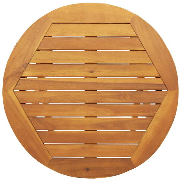 Grote foto vidaxl vouw tuin tafel naturel 60 x 60 x 72 cm massief acaciahout tuin en terras tuinmeubelen