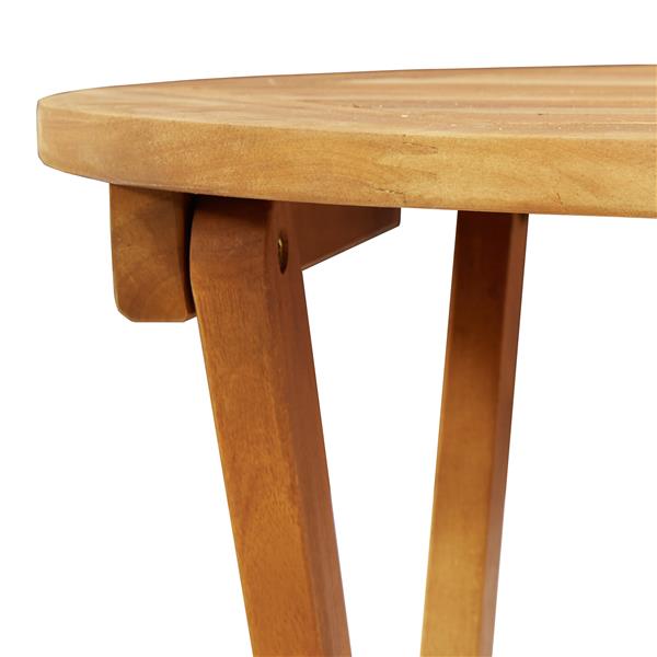Grote foto vidaxl vouw tuin tafel naturel 60 x 60 x 72 cm massief acaciahout tuin en terras tuinmeubelen
