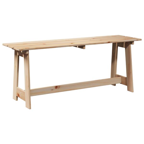 Grote foto vidaxl buitenbank bruin 119 x 35 x 47cm stevig vurenhout tuin en terras tuinmeubelen
