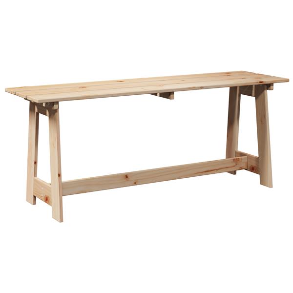 Grote foto vidaxl buitenbank bruin 119 x 35 x 47cm stevig vurenhout tuin en terras tuinmeubelen
