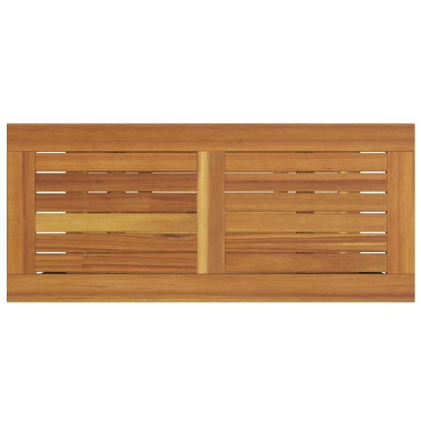 Grote foto vidaxl buiten tafel met opslag natuurlijk en grijs 80 x 35 x 75 cm tuin en terras tuinmeubelen