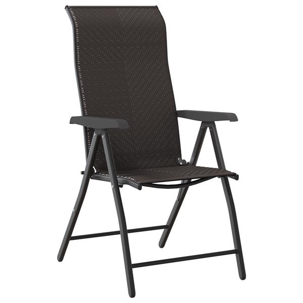 Grote foto vidaxl tuin eetset 5 pcs zwarte koffie poly riet tuin en terras tuinmeubelen