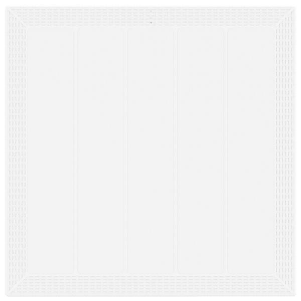 Grote foto vidaxl tuin eetset 5 pcs wit polt riet tuin en terras tuinmeubelen