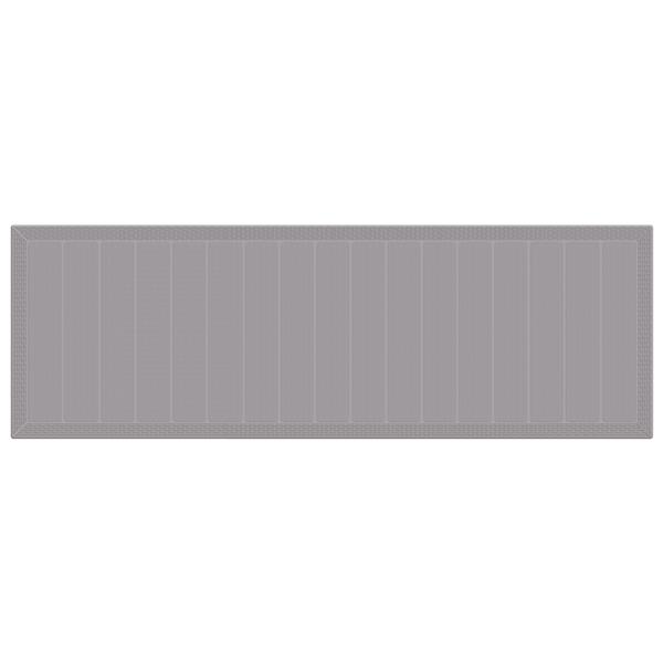 Grote foto vidaxl tuinstafel lichtgrijs 300 x 100 x 73 cm poly rattan tuin en terras tuinmeubelen