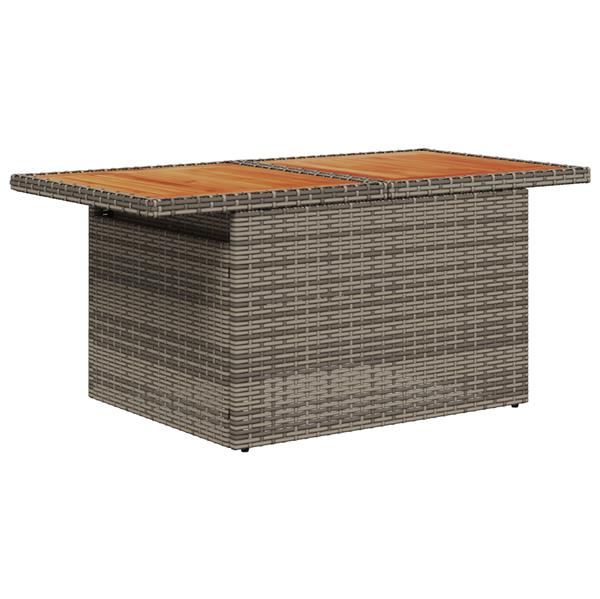 Grote foto vidaxl tuin sofa set 6 pcs grijs poly rattan tuin en terras tuinmeubelen