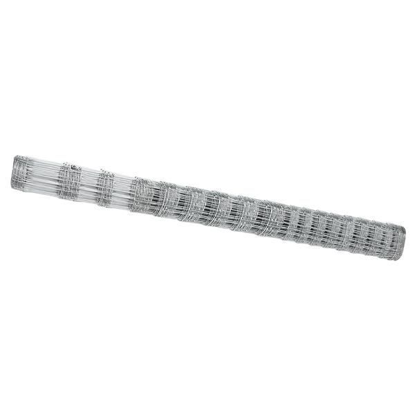 Grote foto vidaxl weidehekwerk zilver 50 x 1.5 m gegalvaniseerd staal tuin en terras hekken en schuttingen