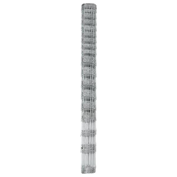Grote foto vidaxl weidehekwerk zilver 50 x 1.5 m gegalvaniseerd staal tuin en terras hekken en schuttingen