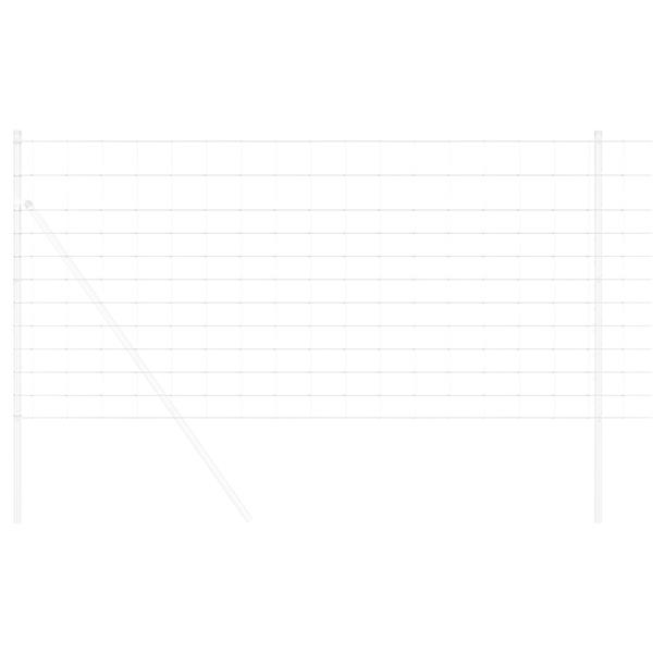 Grote foto vidaxl weidehekwerk zilver 50 x 1.2 m gegalvaniseerd staal tuin en terras hekken en schuttingen