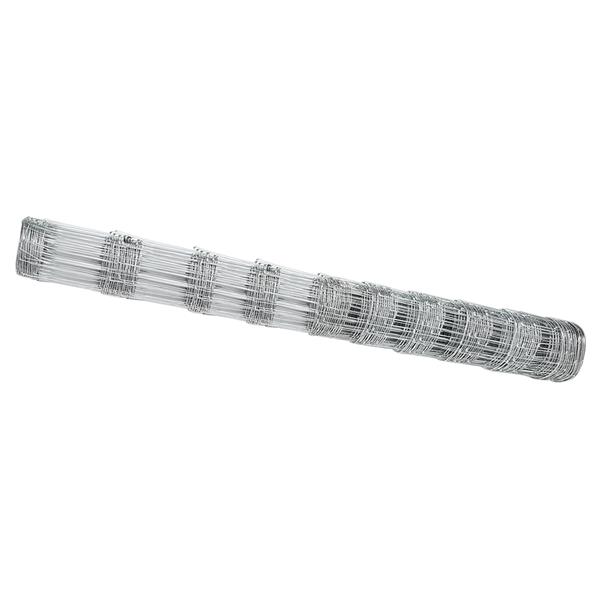 Grote foto vidaxl weidehekwerk zilver 25 x 1.2 m gegalvaniseerd staal tuin en terras hekken en schuttingen