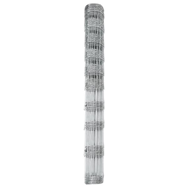 Grote foto vidaxl weidehekwerk zilver 25 x 1.2 m gegalvaniseerd staal tuin en terras hekken en schuttingen
